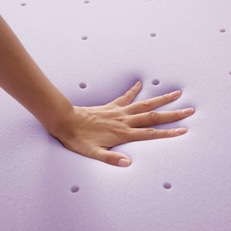 MELLOW Best Price Mattress Topper Twin, 2" Memory Foam Mattress Topper with Lavender Certipur-US Certified Cooling, Twin Size - Image 2